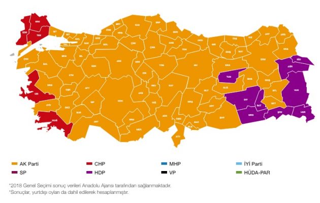 Πρώτο κόμμα με 48,2% οι ισλαμιστές στην Τουρκία στο 27,8% των εκλογικών τμημάτων