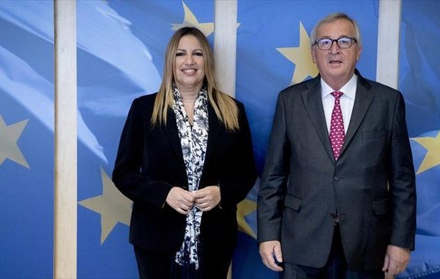 Τι συζήτησαν Γεννηματά και Γιούνκερ στις Βρυξέλλες