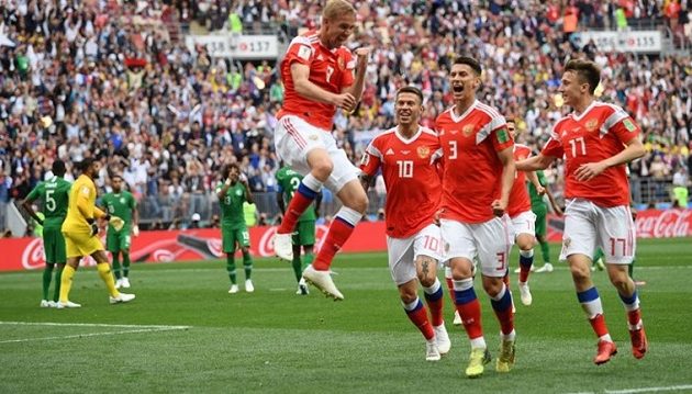 Σαρωτική η Ρωσία συνέτριψε 5- 0 τη Σ. Αραβία στην πρεμιέρα του Μουντιάλ