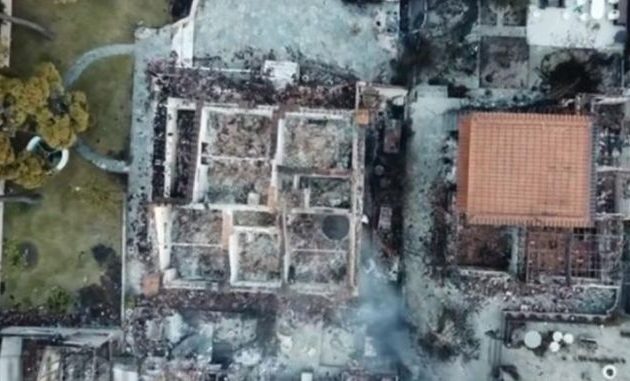 Βίντεο ντοκουμέντο από τα παράλληλα μέτωπα στις πυρκαγιές στην Αττική