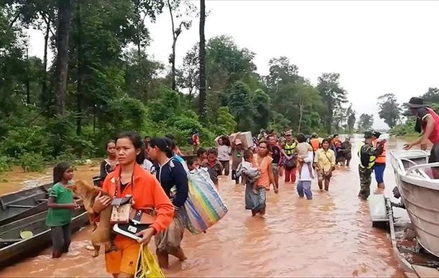 Κατέρρευσε φράγμα και τους έπνιξε στο Λάος – Αγώνας για χιλιάδες πλημμυροπαθείς
