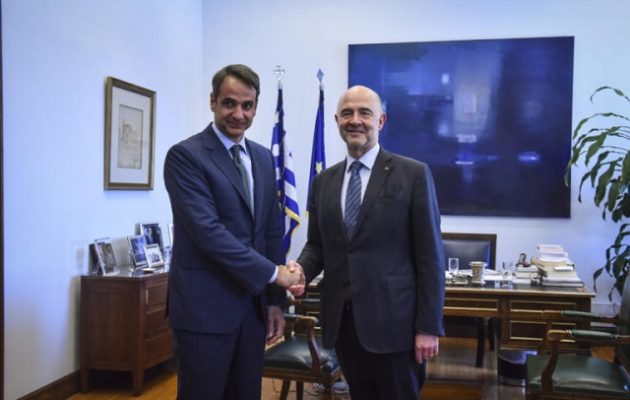 Ο Μητσοτάκης λέει πως «έβαλε χέρι» σε Μοσκοβισί – Τι απαντά ο Τζανακόπουλος