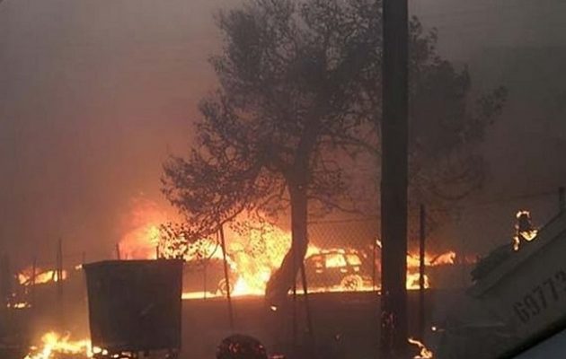 Ποιοι δρόμοι είναι κλειστοί στη Ραφήνα λόγω της πυρκαγιάς