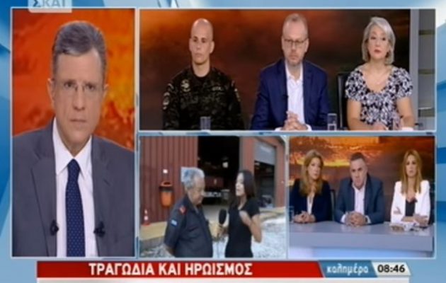 Οι εθελοντές πυροσβέστες διαψεύδουν νέα ψευδή είδηση που μετέδωσε ο ΣΚΑΪ: «Δεν μας άφησαν νηστικούς»