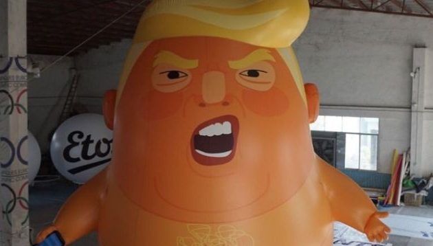 Ένα τεράστιο μπαλόνι «θυμωμένο μωρό Τραμπ» θα πετά πάνω από το Λονδίνο