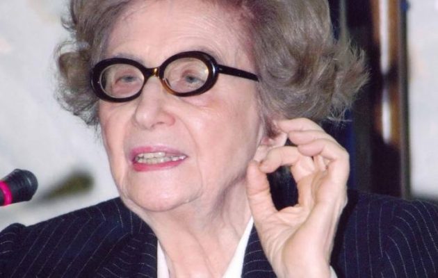 Πέθανε η Αλίκη Γιωτοπούλου-Μαραγκοπούλου, η πρώτη γυναίκα που έγινε πρύτανης