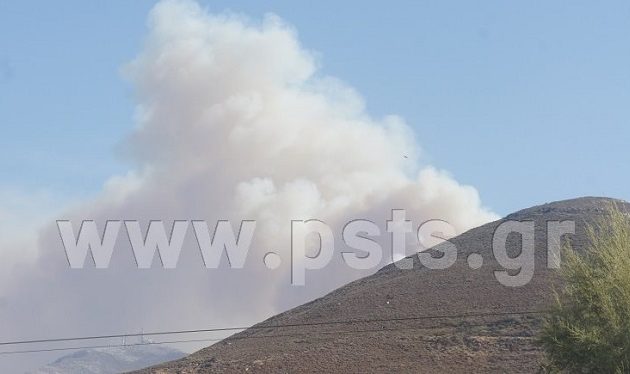 Αναζωπυρώθηκε η φωτιά στην Πάρο