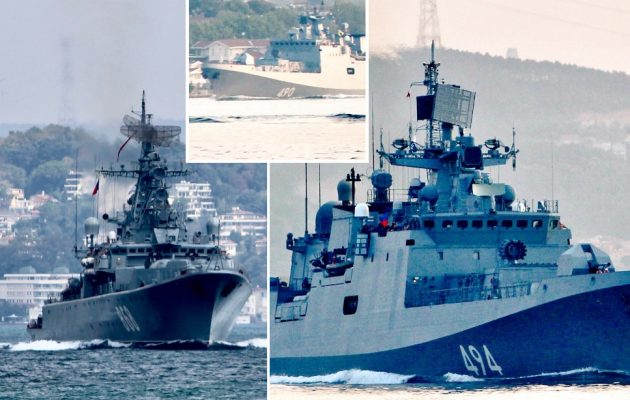 Η Ρωσία επιβεβαίωσε ότι έχει αναπτύξει δέκα πολεμικά πλοία στην Ανατολική Μεσόγειο