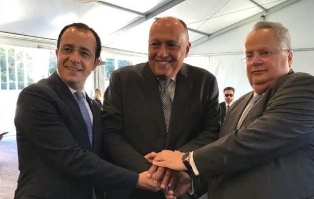 Η ισχυρή συμμαχία Ελλάδας, Κύπρου, Αιγύπτου συναντήθηκε και στον ΟΗΕ