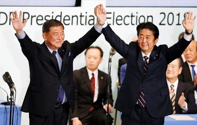 Ιαπωνία: Ο Άμπε παραμένει στην πρωθυπουργία έως τον Νοέμβριο του 2019
