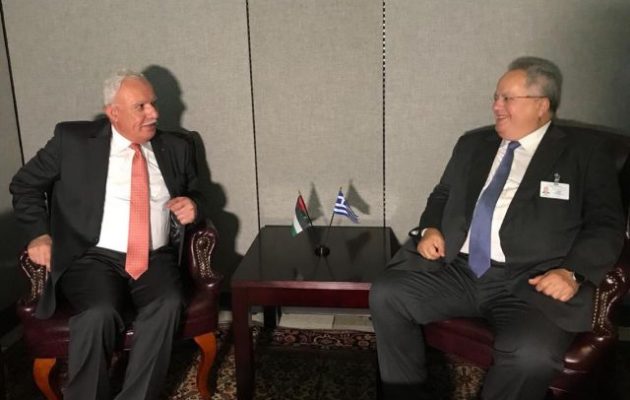 Την τριμερή Ελλάδας, Κύπρου, Παλαιστινιακής Αρχής συζήτησαν Κοτζιάς-Μαλκί στη Νέα Υόρκη