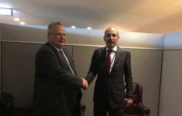 Κοτζιάς και Σαφάντι συμφώνησαν στενότερη συνεργασία Ελλάδας-Ιορδανίας με επίκεντρο την Αν. Μεσόγειο