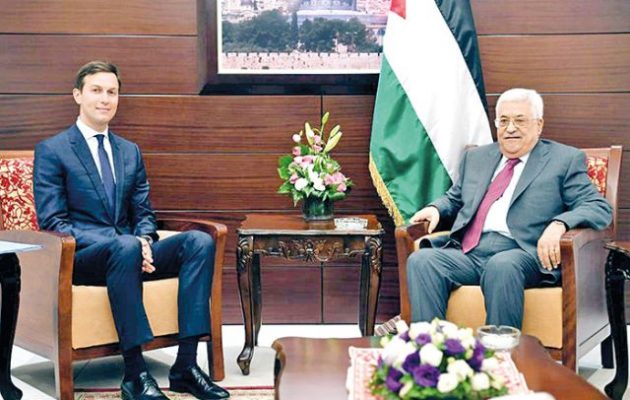 Ο Τζάρεντ Κούσνερ πρότεινε στον Μαχμούντ Αμπάς συνομοσπονδία Παλαιστινίων με την Ιορδανία