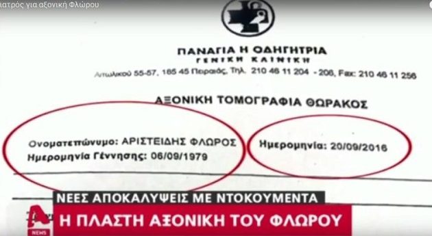 Βροχή οι αποκαλύψεις: Αυτό είναι το πλαστό έγγραφο της αξονικής του Φλώρου (βίντεο)