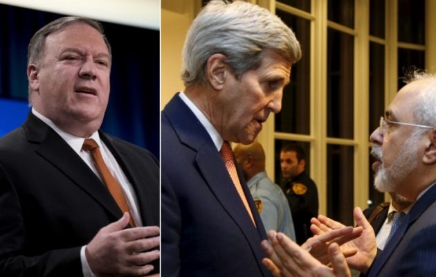 Οργή Πομπέο για τις παρασκηνιακές συναντήσεις του Τζον Κέρι με Ιρανούς αξιωματούχους