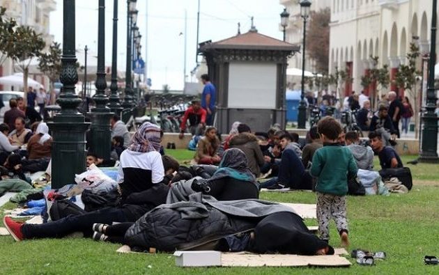Προσφυγικός καταυλισμός η Πλατεία Αριστοτέλους στη Θεσσαλονίκη