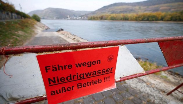 Στεγνώνει ο ποταμός Ρήνος-  Η στάθμη στο χαμηλότερο σημείο της στην ιστορία