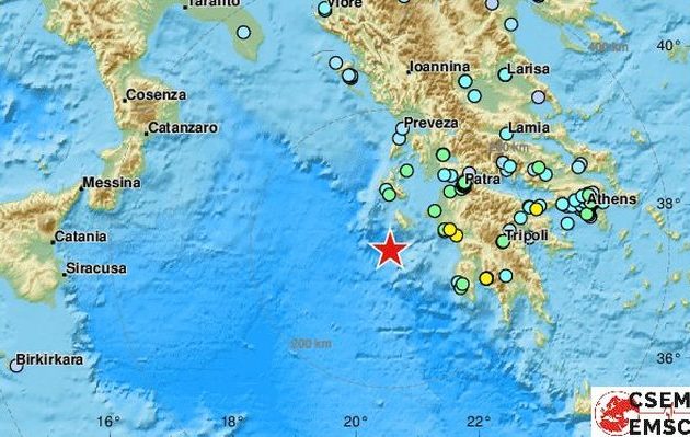 Στη 01.54 τα ξημερώματα ισχυρός σεισμός 6,4 Ρίχτερ τράνταξε τη Ζάκυνθο
