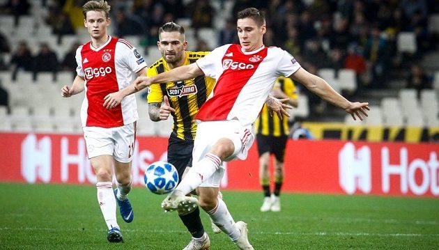 Τσάμπιονς Λιγκ: Πέντε ήττες σε ισάριθμα ματς η ΑΕΚ, έχασε από τον Άγιαξ (0-2)