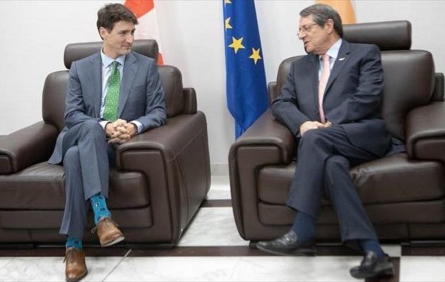 Σύντομο τετ α τετ Αναστασιάδη – Τριντό για το Κυπριακό