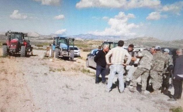 Ο τουρκικός στρατός προσπαθεί να καταπατήσει χωράφια στη νεκρή ζώνη της Κύπρου