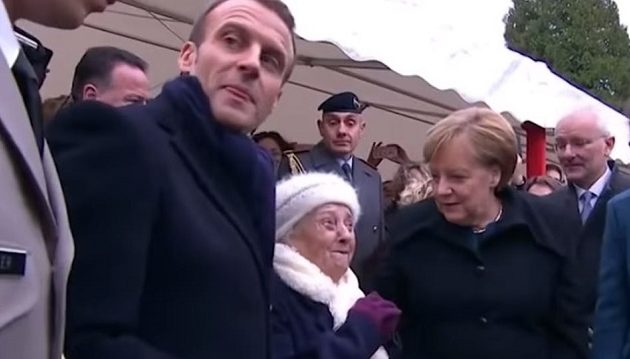 Mία γιαγιά 100 ετών μπέρδεψε τη Μέρκελ με την Μπριζίτ Μακρόν (βίντεο)