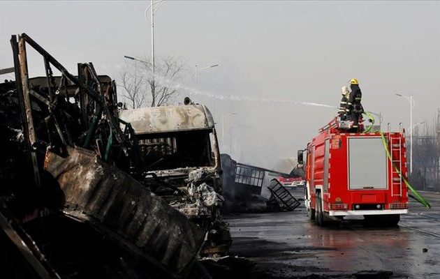 Τραγωδία στην Κίνα: Έκρηξη και φωτιά σε χημικό εργοστάσιο – Τουλάχιστον 22 νεκροί