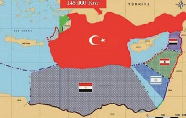 Η Τουρκία ονόμασε «γαλάζια πατρίδα» την ΑΟΖ μεταξύ Ελλάδας, Κύπρου και Αιγύπτου και απειλεί με πόλεμο