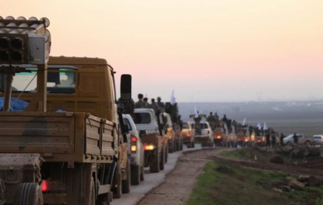 Φάλαγγες με τζιχαντιστές του τουρκικού στρατού κινούνται προς τη Μανμπίτζ (φωτο)