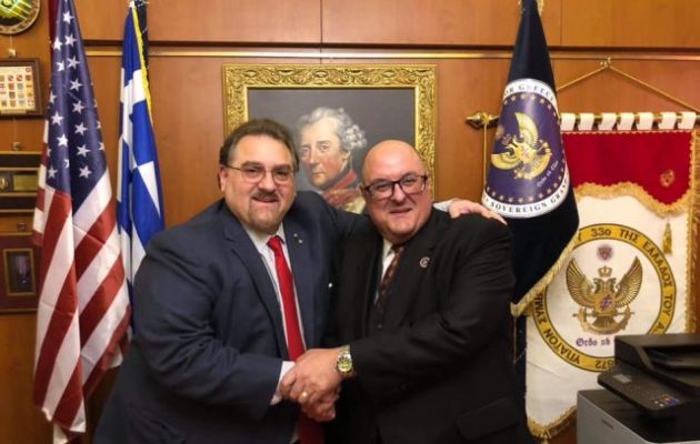 Επίτιμο μέλος των AHEPA ο ύπατος μεγάλος ταξιάρχης του Σκωτικού Τύπου στην Ελλάδα (φωτο)