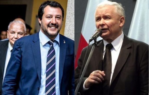 Σαλβίνι και Κατσίνσκι ψήνουν «αντιευρωπαϊκή» συμμαχία Ιταλίας-Πολωνίας
