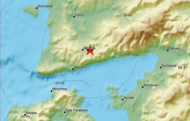 Ισχυρός σεισμός στην Τουρκία – Ταρακουνήθηκε η Λέσβος
