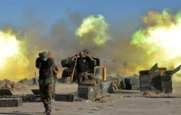 Τζιχαντιστές που υποχωρούσαν κυνηγημένοι από τις SDF έπεσαν πάνω σε πυρά του ιρακινού πυροβολικού