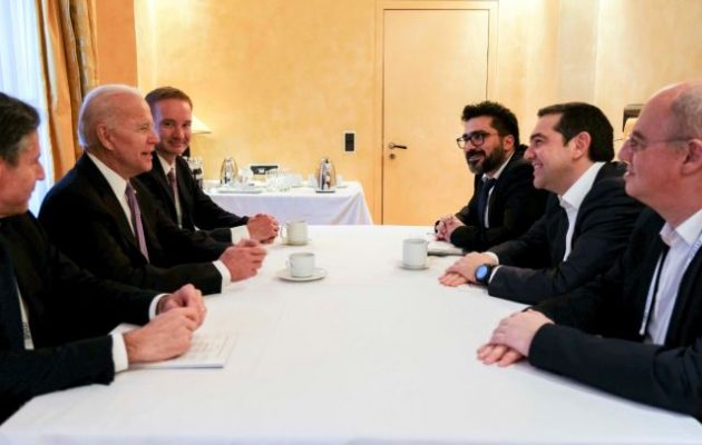 Ευρεία σύμπτωση απόψεων διαπίστωσαν Τσίπρας και Μπάιντεν στο Μόναχο