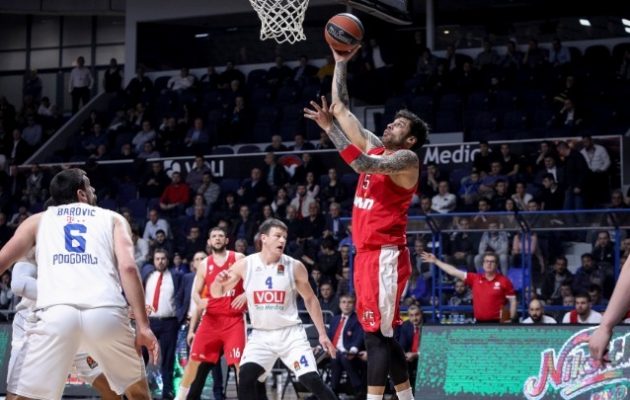 Euroleague: Επιτέλους νίκη για τον Ολυμπιακό 89-76 την Μπουντούτσνοστ