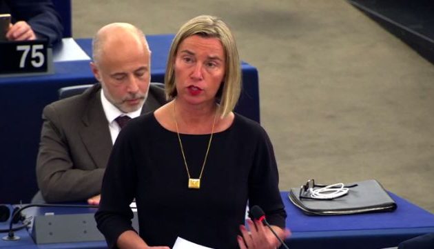 Η Μογκερίνι ζήτησε από ένα άδειο ευρωκοινοβούλιο την επανέναρξη της ναυτικής επιχείρισης «Sophia»