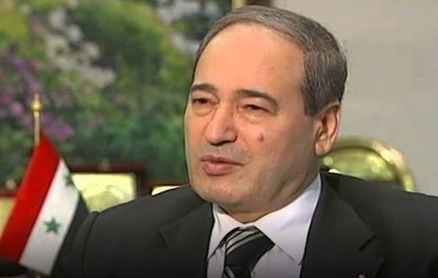 Φαϊσάλ Μικντάντ: Η Συρία δεν θα επιτρέψει τουρκική κατοχή στο έδαφός της