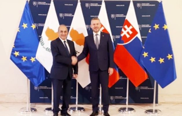 Η Σλοβακία διαβεβαίωσε την Κύπρο ότι θα στηρίξει κυρώσεις κατά της Τουρκίας