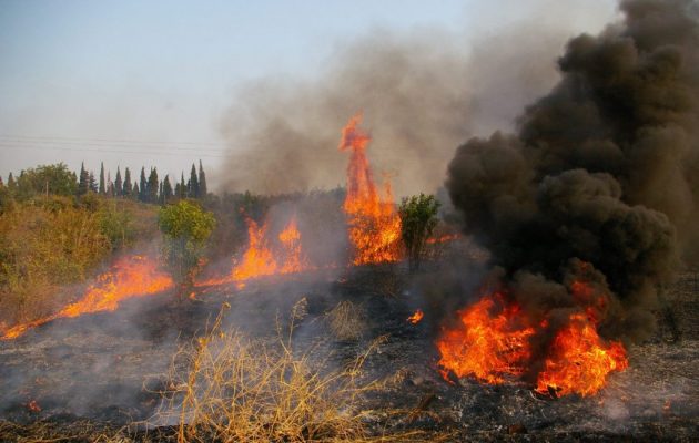 Πενήντα επτά πυρκαγιές σ’ ένα 24ωρο στην Ελλάδα