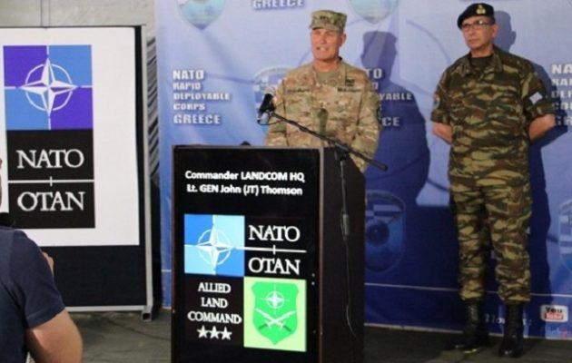 Αντιστράτηγος Τζον Τόμσον-ΝΑΤΟ: Υπάρχει θαυμάσια συνεργασία ανάμεσα στην Ελλάδα και τις ΗΠΑ