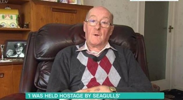 Βρετανός συνταξιούχος ισχυρίζεται ότι τον κράτησαν όμηρο γλάροι