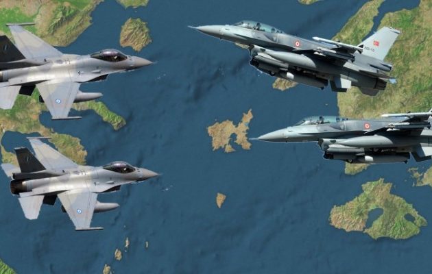 «Αερομαχίες» στο Αιγαίο με οπλισμένα τουρκικά μαχητικά