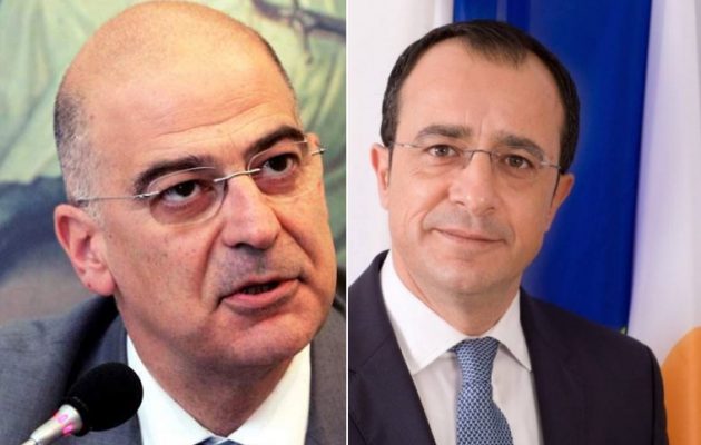 Με κοινή γραμμή Δένδιας και Χριστοδουλίδης τη Δευτέρα στις Βρυξέλλες για τα μέτρα κατά της Τουρκίας