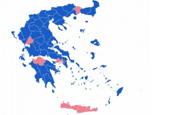 Το αποτέλεσμα των εκλογών στο 99,84% των εκλογικών τμημάτων