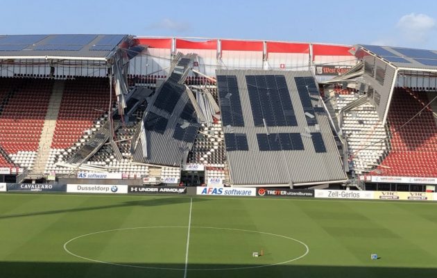 Ολλανδία: Κατέρρευσε η στέγη στο γήπεδο της Αλκμάαρ