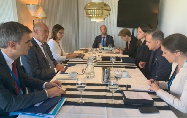 Ο Δένδιας συναντήθηκε με τον Γερμανό ΥΠΕΞ στο περιθώριο της «Gymnich»
