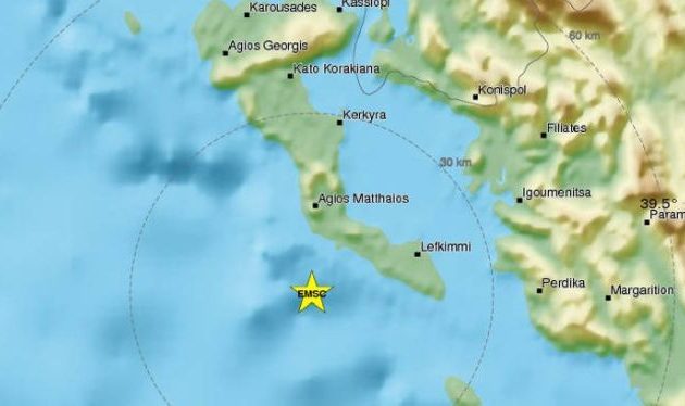 Σεισμός 4 Ρίχτερ ταρακούνησε την Κέρκυρα