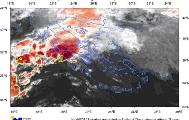 Ισχυρές βροχές στην Αττική μετά το μεσημέρι