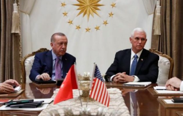 Τουρκικές εφημερίδες: «Μεγάλη νίκη» Ερντογάν η συμφωνία με τις ΗΠΑ για τη Συρία