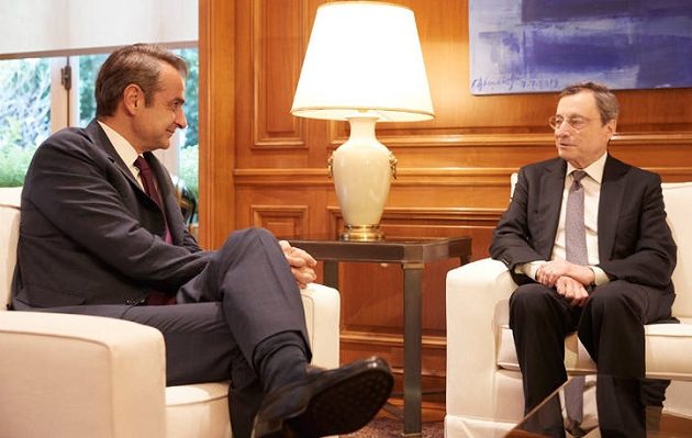 Τι συζήτησε ο Μητσοτάκης με τον Ντράγκι στο Μαξίμου